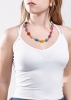 MULTICOLOR AGATE DROPS - Handmade Necklace