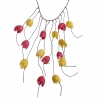 SILKY SPRING (in red and yellow) - Handmade Necklace