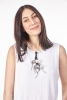 SILKY BOUQUET (white-grey) - Handmade Necklace