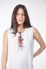 SILKY BOUQUET (orange-brown) - Handmade Necklace