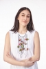 SILKY SPRING (green-pink-brown) - Handmade Necklace